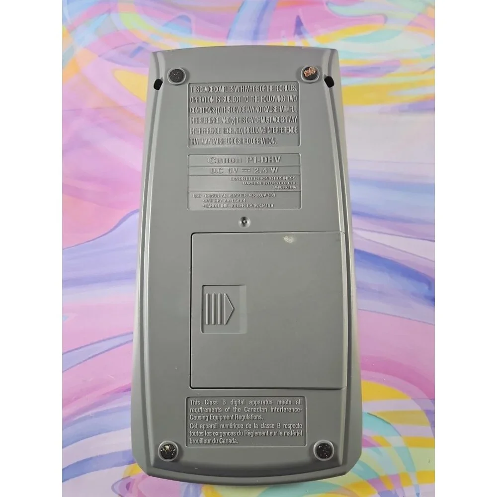 Canon Palm Printer P1-DH V 12 Digit Calculator Read